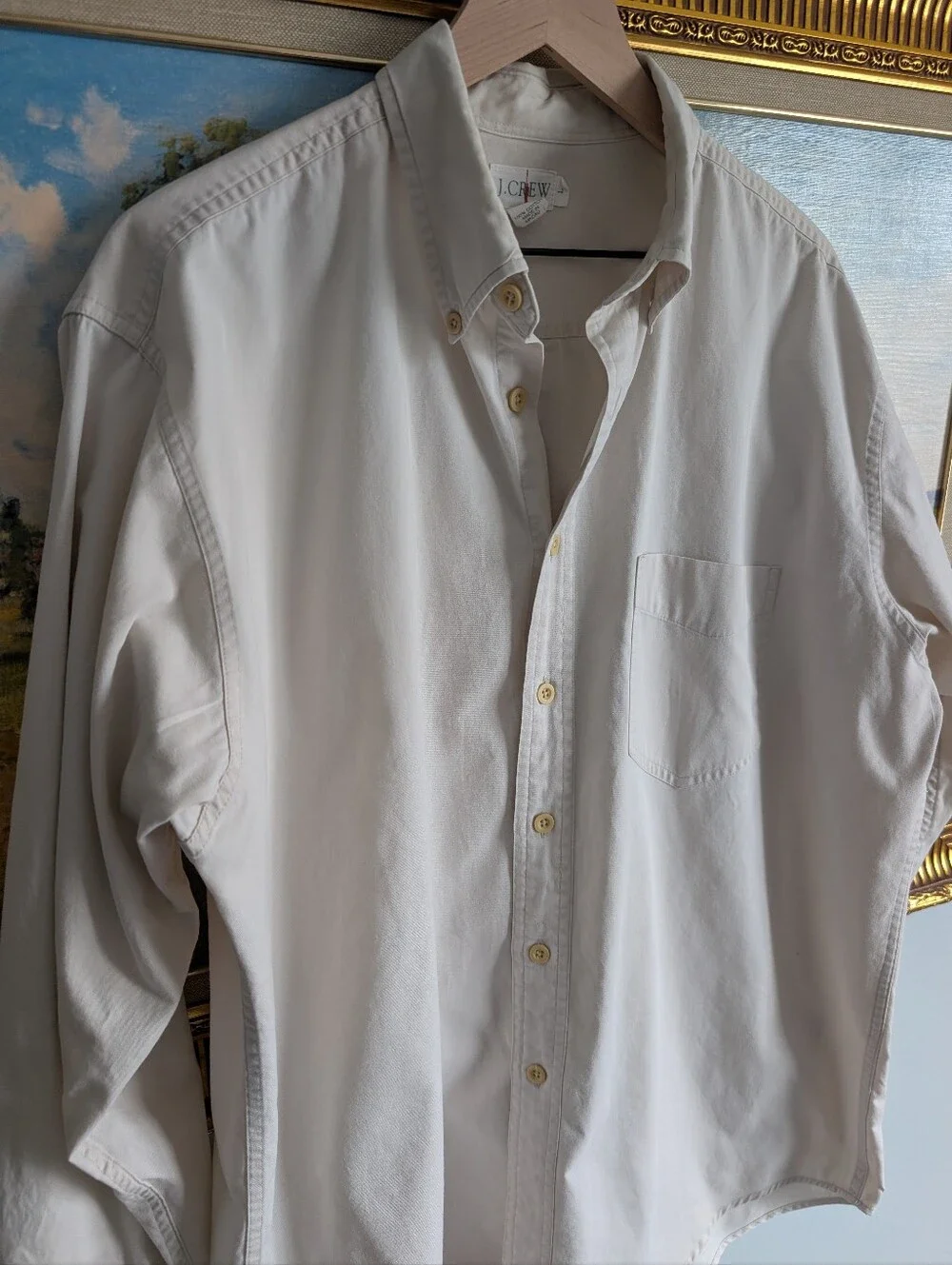 J. Crew Off-White Button-Down Shirt
